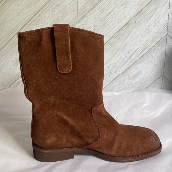 Free People Easton Equestrian boots suede brown tall 7 - Picture 7 of 10
